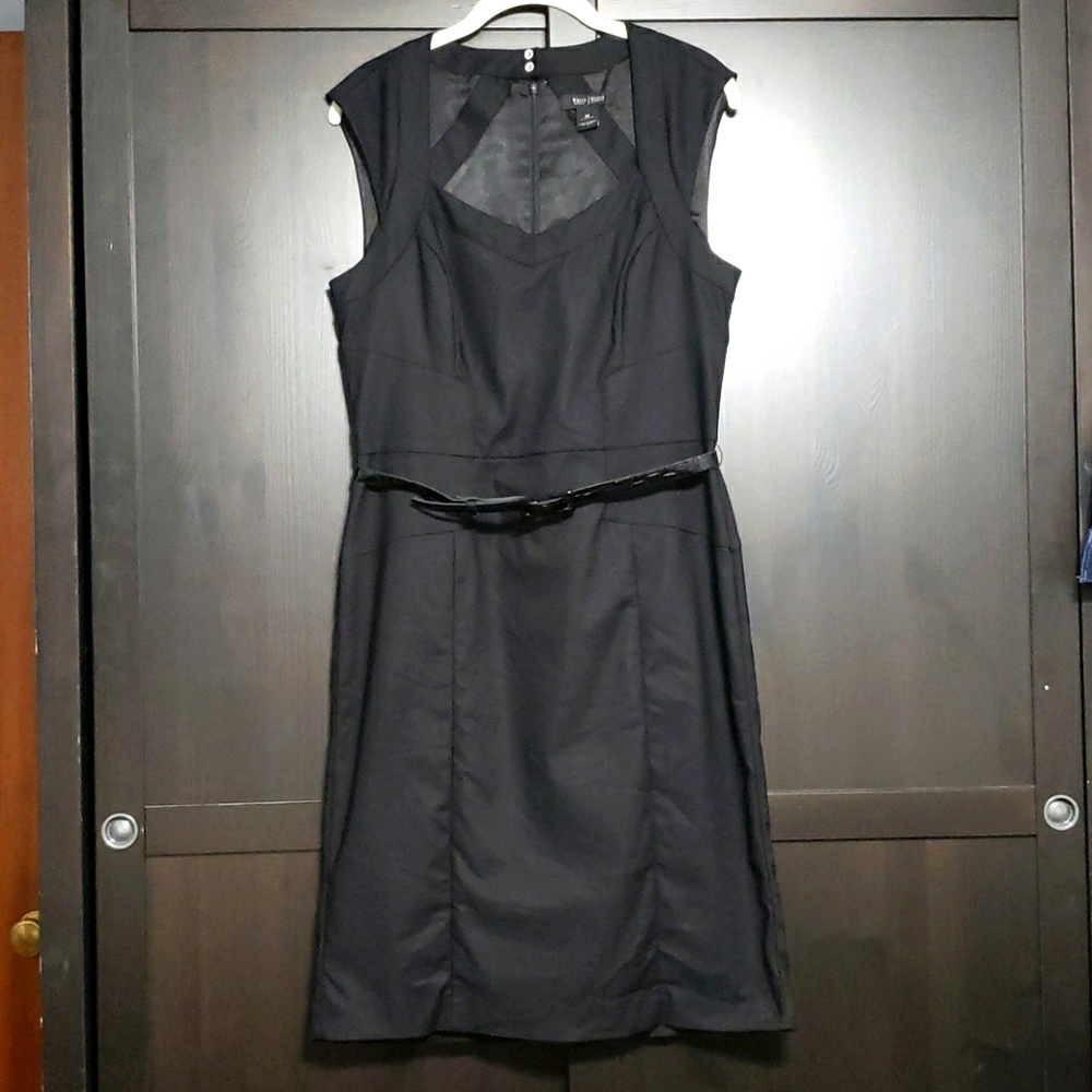 White House Black Market Black Sweetheart Dress